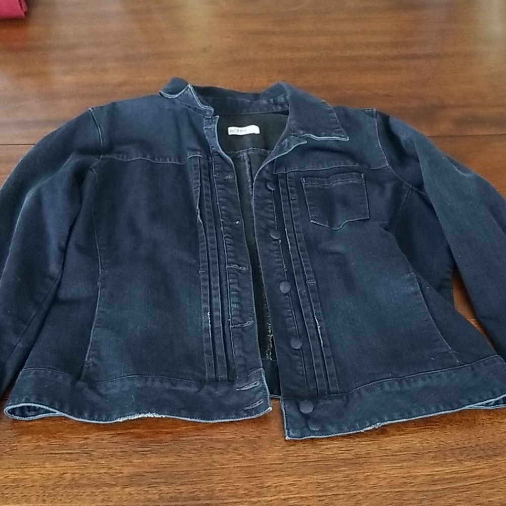 Gap navy blue button up denim jacket